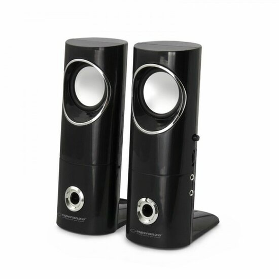 PC speakers Esperanza 2.0 BEAT 6 W Zwart Bluetooth luidspreker 1