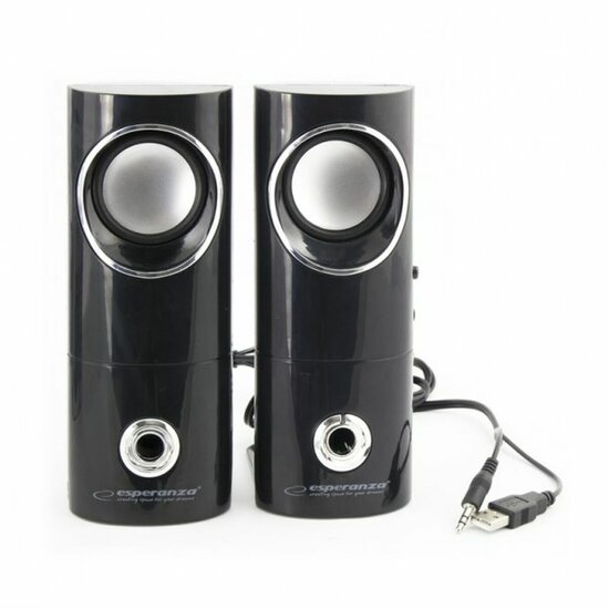 PC speakers Esperanza 2.0 BEAT 6 W Zwart Bluetooth luidspreker 4