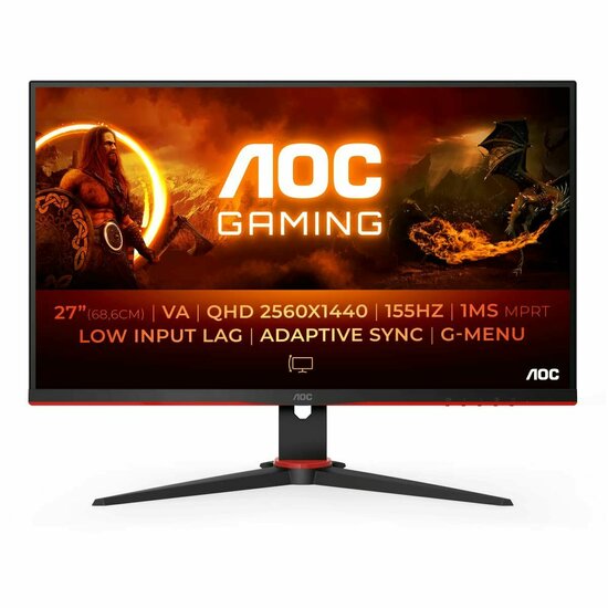 Gaming monitor AOC Q27G2E/BK Quad HD 1