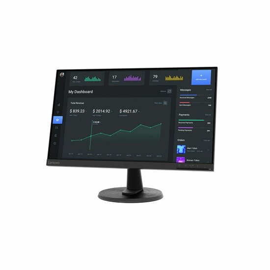 Monitor Lenovo 63DCKAT6EU Full HD 23,8&quot; 3