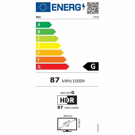 Videowall Monitor NEC 60005141 4K Ultra HD 43&quot; 6