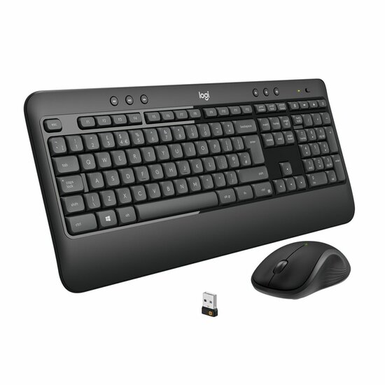 Toetsenbord en muis Logitech 920-008685 Zwart Qwerty US 1