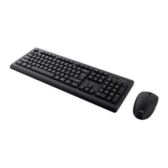 Toetsenbord en draadloze muis Trust Primo  Zwart Monochrome Engels EEUU Qwerty US 1