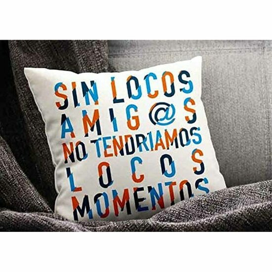 Kussen Roymart SIN LOCOS AMIGOS Wit 40 x 40 cm 2