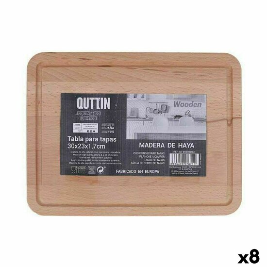 Snijplank Quttin 30 x 23 x 1,7 cm (8 Stuks) 1