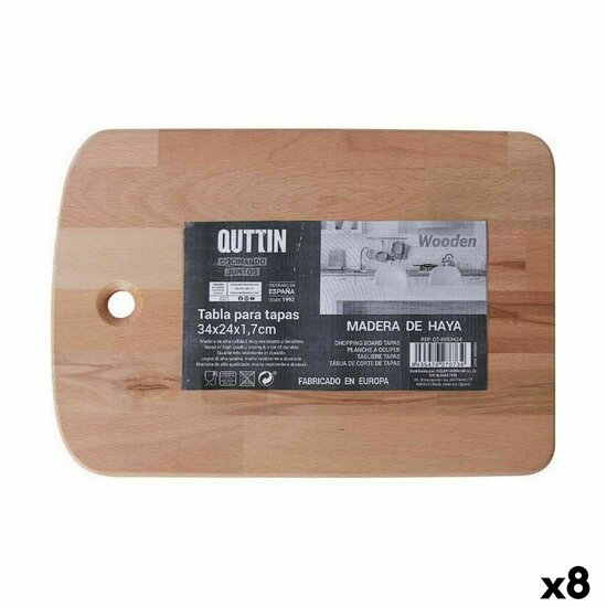 Snijplank Quttin 34 x 24 x 1,7 cm (8 Stuks) 1