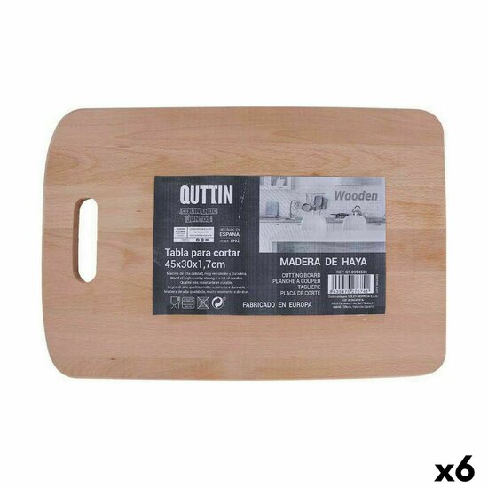 Snijplank Quttin 45 x 30 x 1,7 cm (6 Stuks) 1