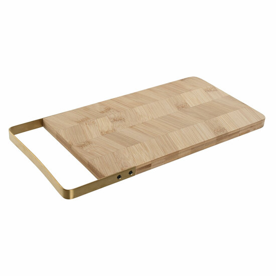 Snijplank Home ESPRIT Gouden Natuurlijk Metaal Bamboe 35,5 x 17,5 x 1,5 cm 1