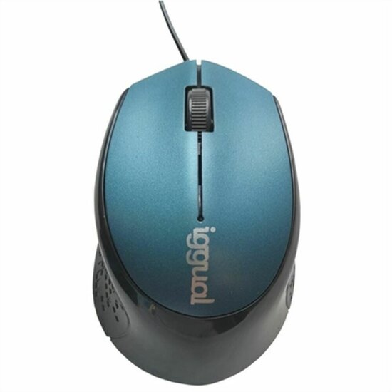 Muis iggual COM-ERGONOMIC-R 800 dpi Blauw Zwart/Blauw 1