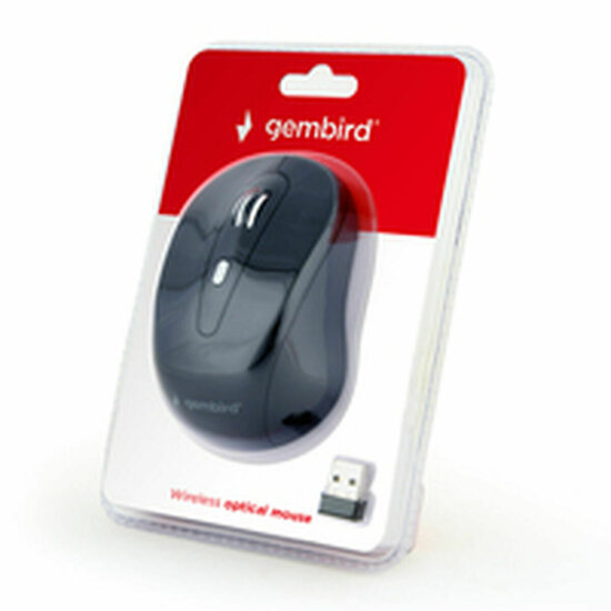 Wireless muis GEMBIRD MUSW-6B-01 Zwart Zwart/Gris (1 Stuks) 2