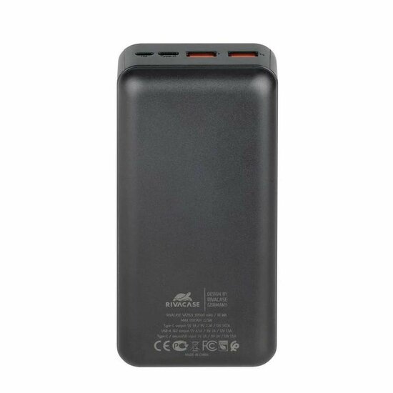 Powerbank Rivacase VA2103 Zwart 30000 mAh 3