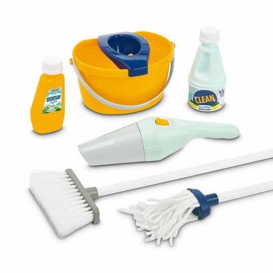 Reinig &amp; Opberg Kit Ecoiffier Clean Home Speelgoed 8 Onderdelen 3