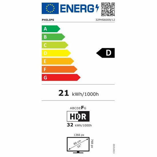 Smart TV Philips 32PHS6009 HD 32&quot; LED 5