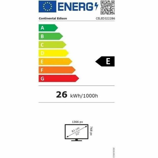 TV Continental Edison CELED3222B6 32&quot; 3