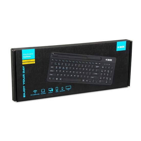 Toetsenbord Ibox IKC3010B Zwart QWERTY 5