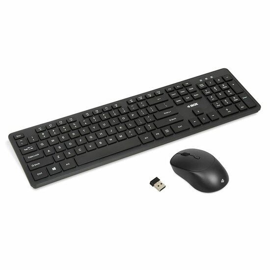 Toetsenbord en muis Ibox IKM5010W Zwart Qwerty US 7