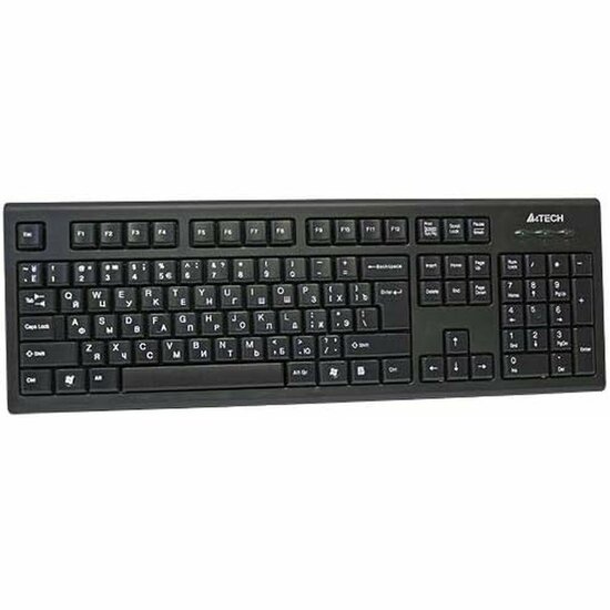 Toetsenbord A4 Tech KR-85 Zwart Engels EEUU QWERTY 1