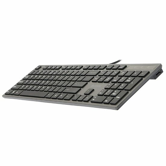 Toetsenbord A4 Tech KV-300H QWERTY Zwart Grijs Monochrome Zwart/Gris 5