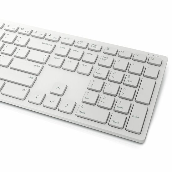 Toetsenbord en draadloze muis Dell KM5221W-WH Wit Qwerty US 5