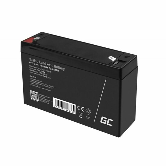 Batterij voor UPS SAI Green Cell AGM39 7200 mAh 6 V 5