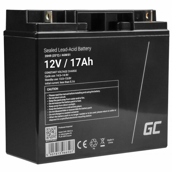 Batterij voor UPS SAI Green Cell AGM51 12 V 1