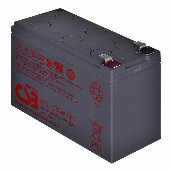 Batterij voor UPS SAI HITACHI CSB HRL1234WF2 9 Ah 12 V 1