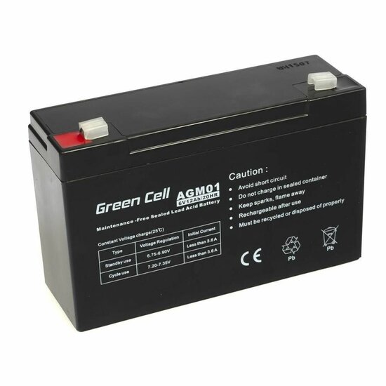 Batterij voor UPS SAI Green Cell AGM01 12 Ah 1