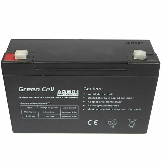 Batterij voor UPS SAI Green Cell AGM01 12 Ah 4