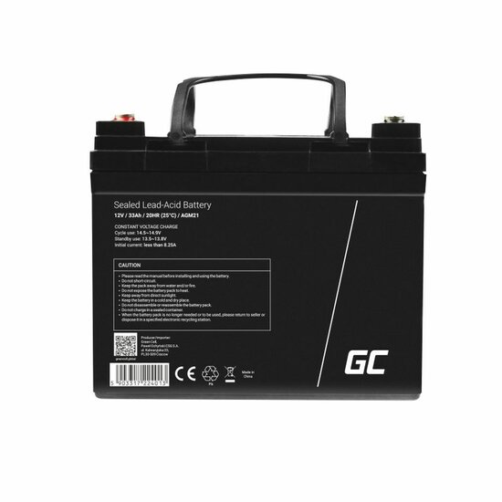 Batterij voor UPS SAI Green Cell AGM21 33 Ah 12 V 4