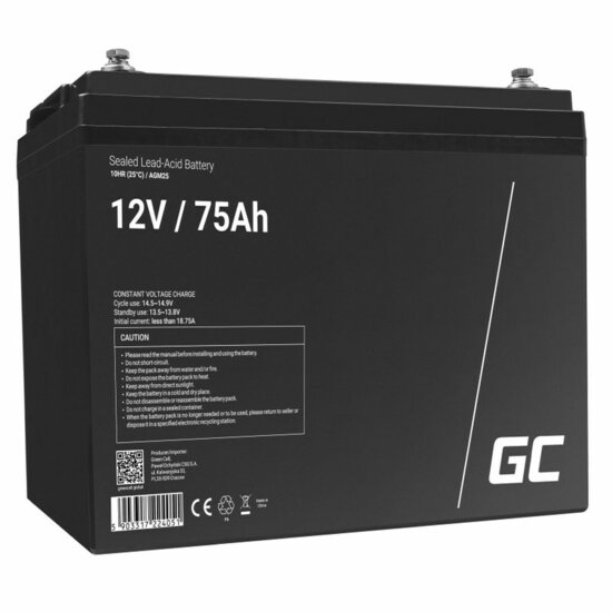 Batterij voor UPS SAI Green Cell AGM25 75 Ah 12 V 1