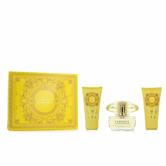 Parfumset voor Dames Versace EDT Yellow Diamond 3 Onderdelen 1