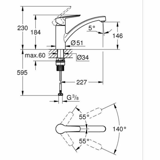 Mengkraan Grohe Start 324412432 4