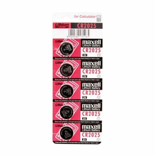 Lithium Knoopcelbatterijen Maxell CR2025 3V 3 V CR2025 (5 Stuks) (5pcs) 1