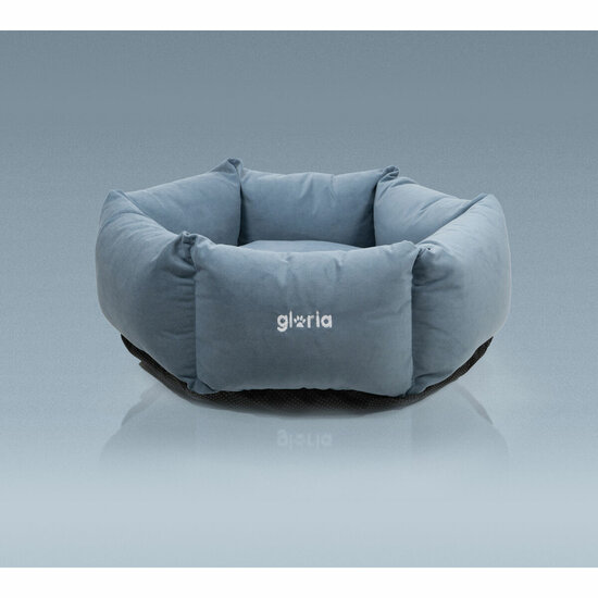 Hondenbed Gloria Hondarribia Blauw 60 x 60 cm Zeshoekig 4