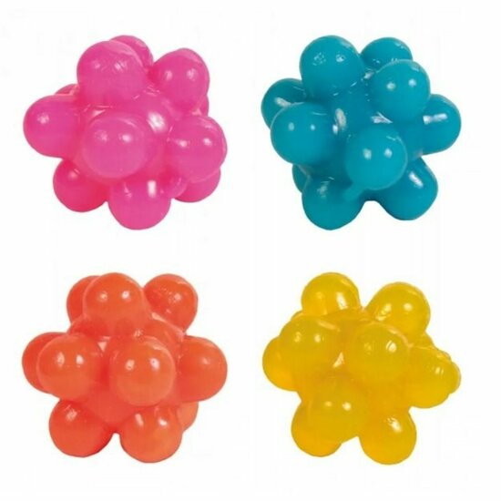 Hondenspeelgoed Trixie Bubble Multicolour Multi Rubber Natuurlijk rubber Plastic Binnenkant/Buitenkant (4 Stuks) 2