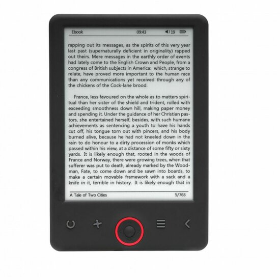 E-reader Denver Electronics 635L 4GB Zwart 6&quot; 1