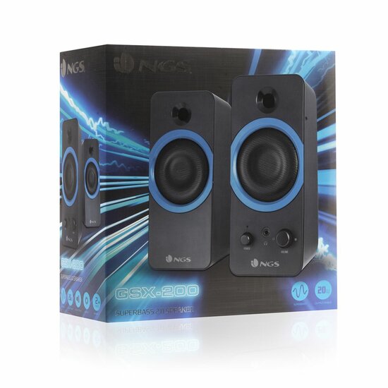 Gaming Speakers NGS GSX200 20W Zwart 20 W Bluetooth luidspreker 3