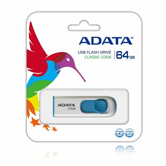 USB stick Adata 64GB C008 64 GB Blauw 64 GB (1 Stuks) 3