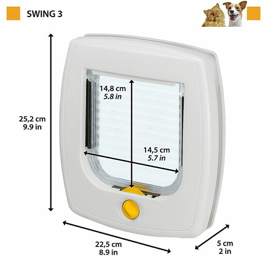 Kattenluik Ferplast Swing 3 Brons 22,5 x 5,5 x 5 cm Plastic 2