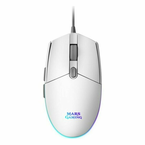 Gaming muis Mars Gaming MMGW Blanco 1