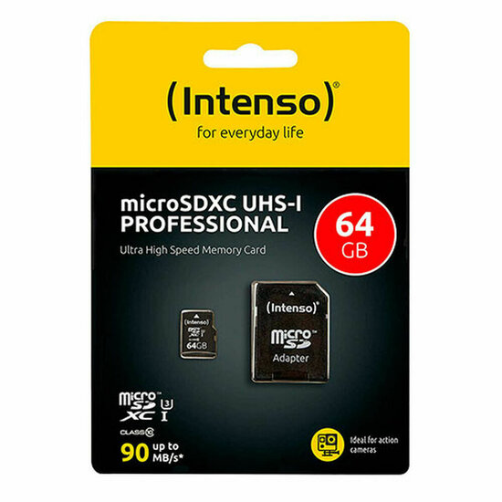 Micro SD kaart INTENSO SDXC 64GB 1