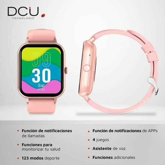 Smartwatch DCU CURVED GLASS PRO Roze 4