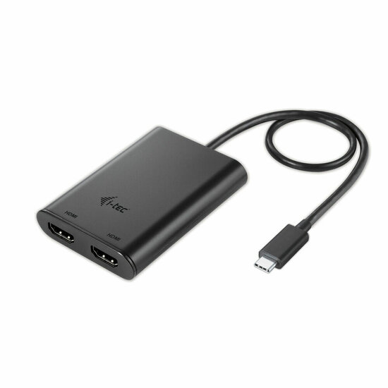 Kabel USB-C naar HDMI i-Tec C31DUAL Zwart 4K Ultra HD 1