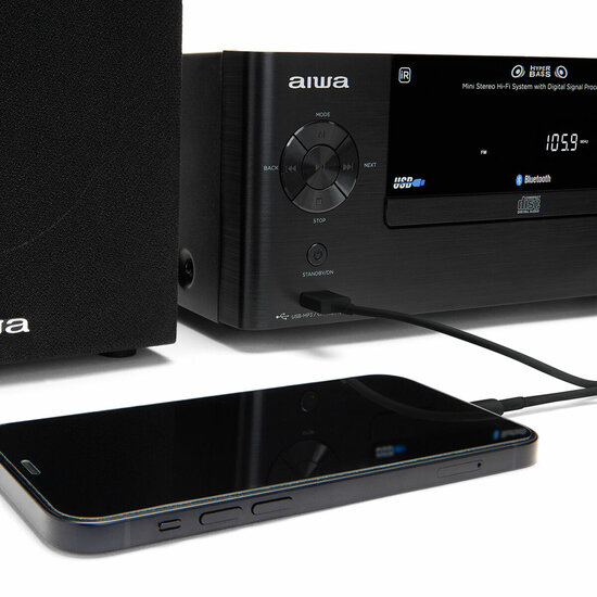 Mini hifi Aiwa MSBTU500 Zwart 50 W 6