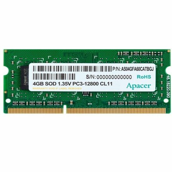 RAM geheugen Apacer DV.04G2K.KAM 4 GB 1600 mHz CL11 1