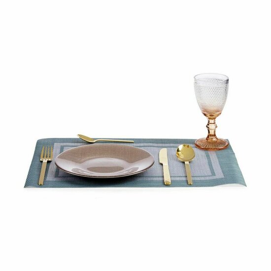 Dinerbord Gouden Glas 21 x 2 x 21 cm 3