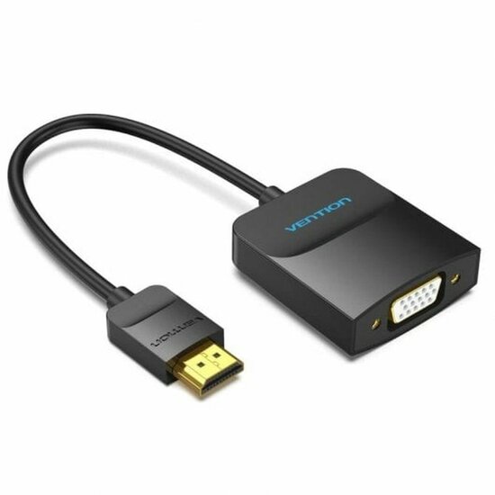 Adapter HDMI naar VGA Vention 42154 Zwart 15 cm 1