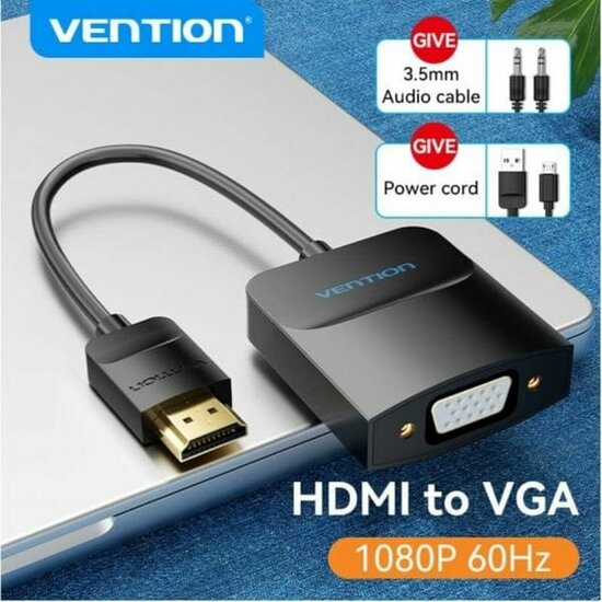 Adapter HDMI naar VGA Vention 42154 Zwart 15 cm 7