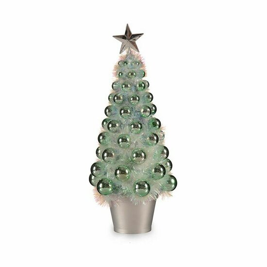 Kerstboom Iriserend Groen Plastic 16 x 37,5 x 16 cm Polypropyleen 1