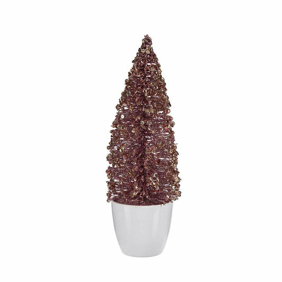 Kerstboom Klein Roze Gouden Plastic 9 x 28 x 9 cm 1